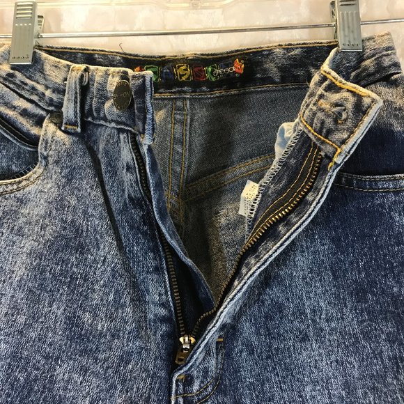 Vintage 80's Sasson Acid Wash High Waist Mom Jeans - Picture 9 of 12